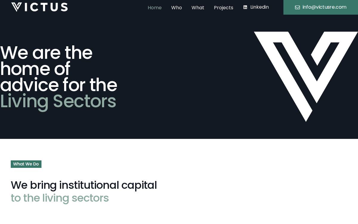 VICTUS website preview
