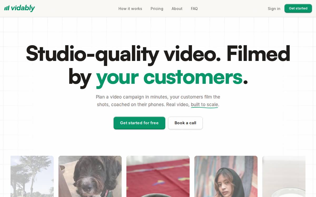 Vidably website preview
