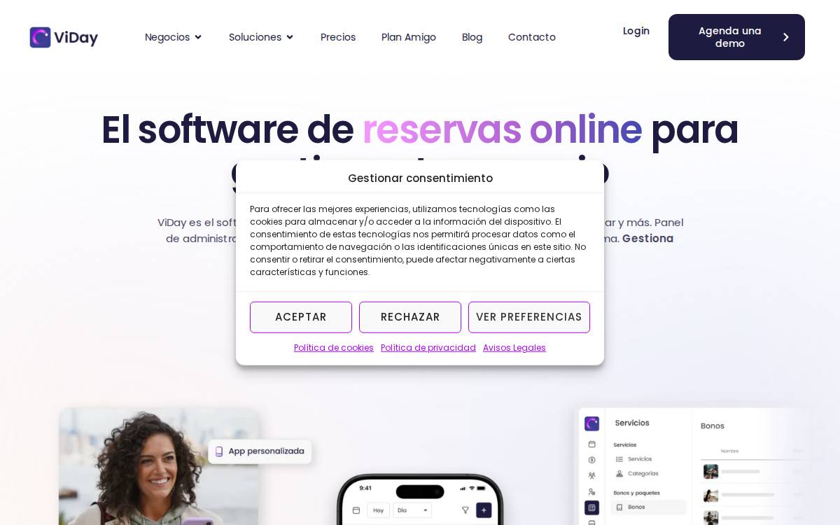 Viday website preview