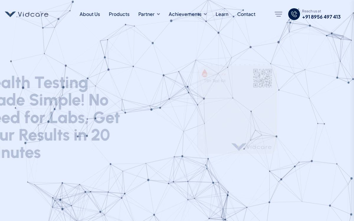 Vidcare Innovations website preview