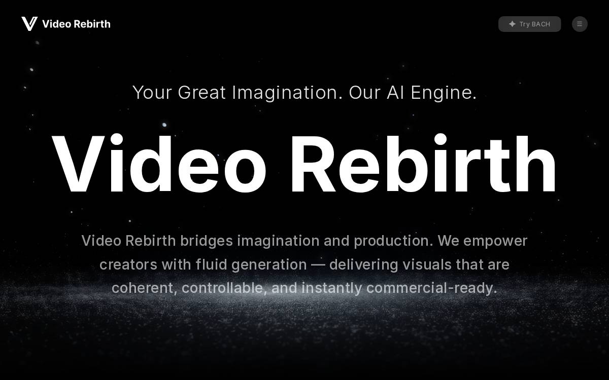 Video Rebirth website preview
