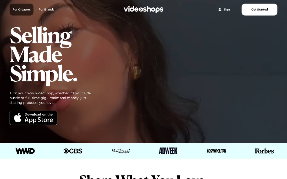 Videoshops website preview