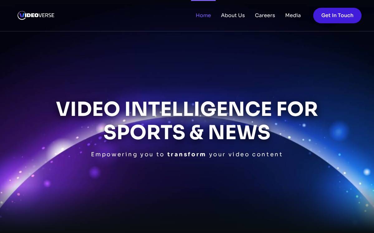 VideoVerse website preview