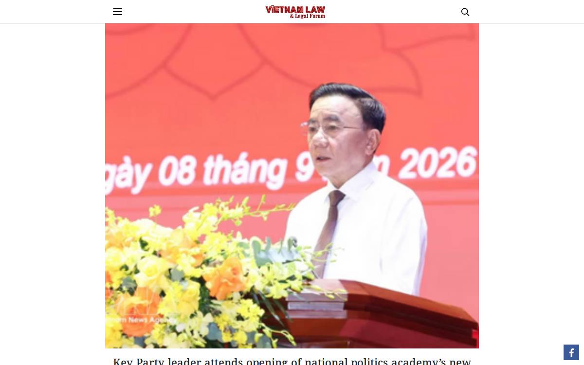 Vietnam Law Magazine website preview