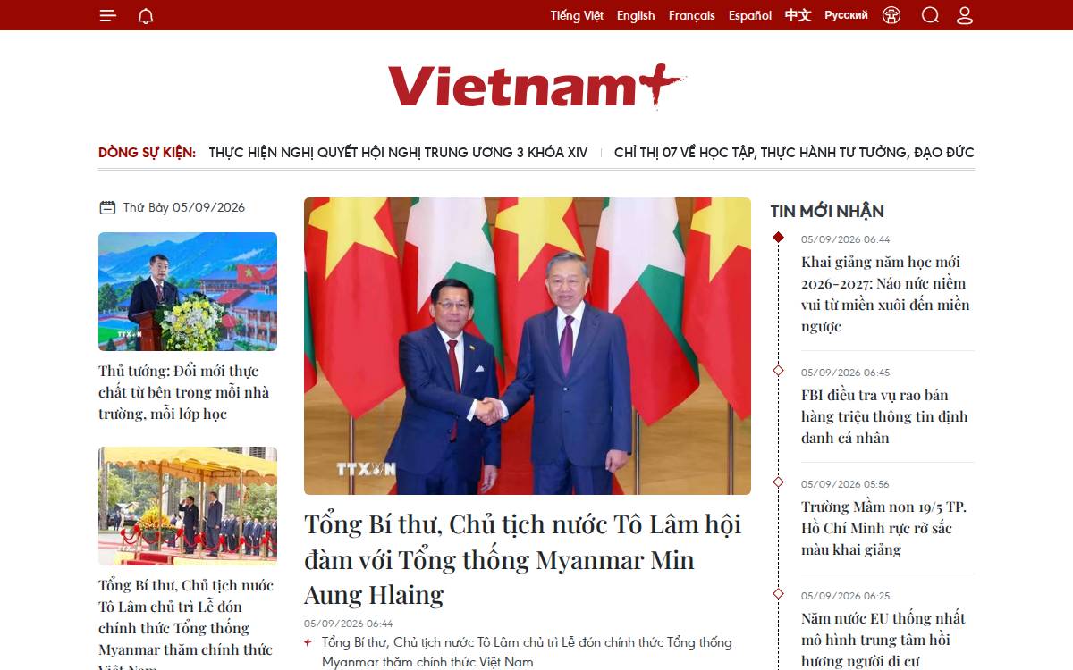 VietnamPlus website preview