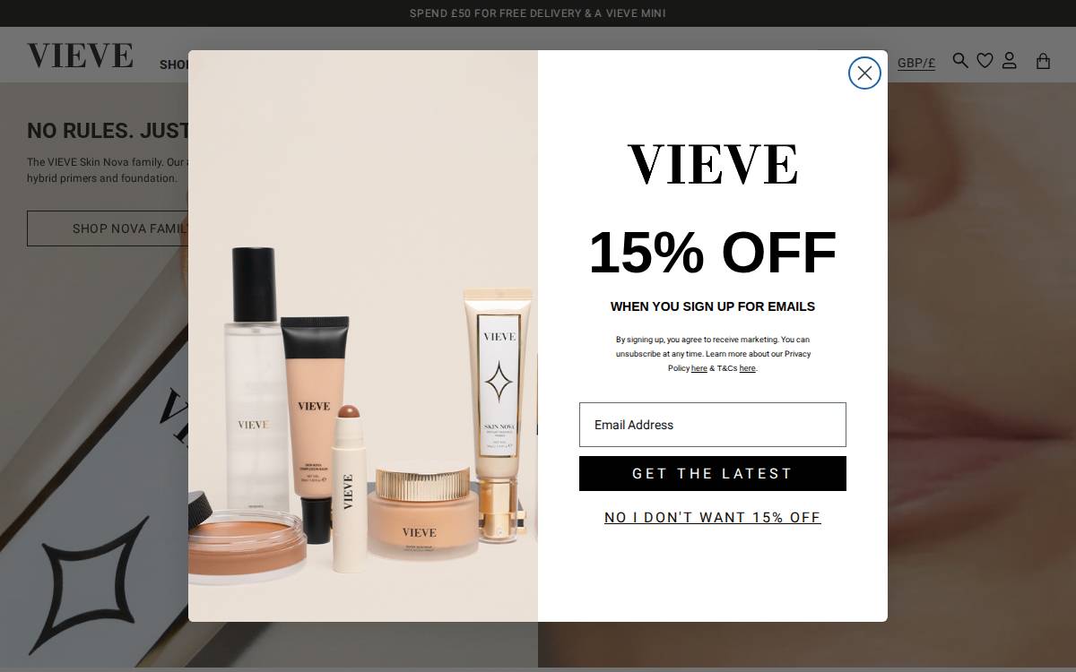VIEVE website preview