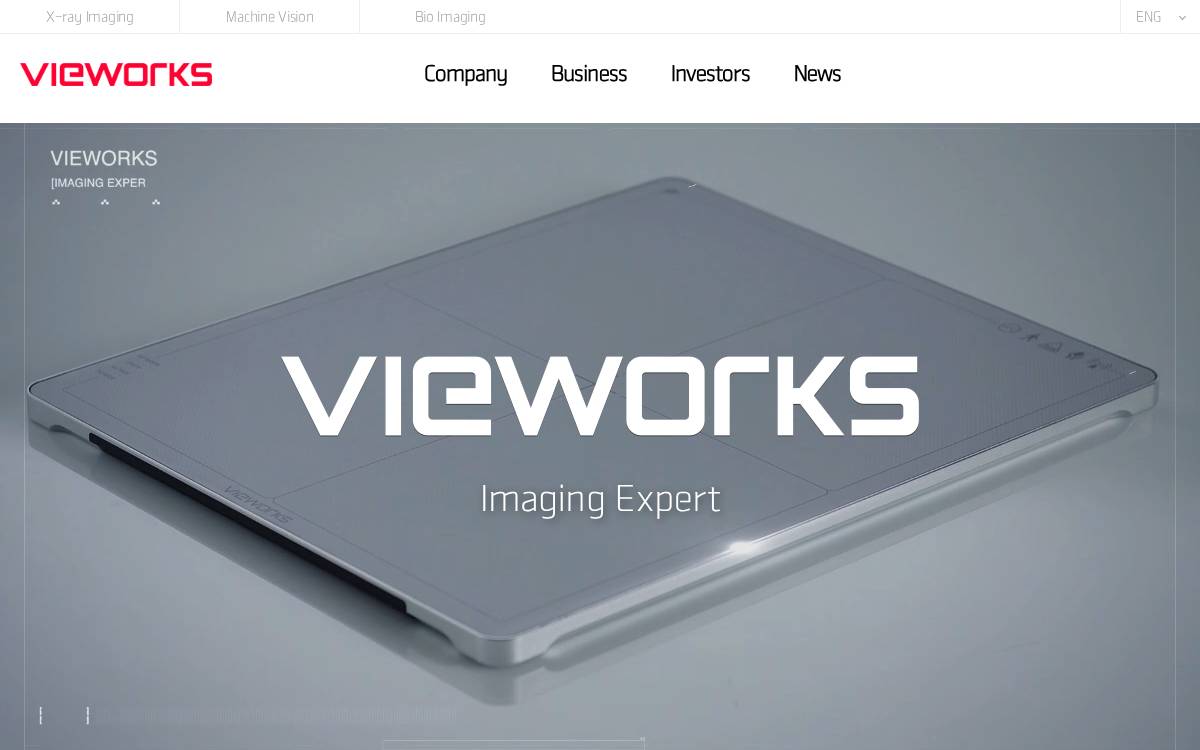 Vieworks website preview