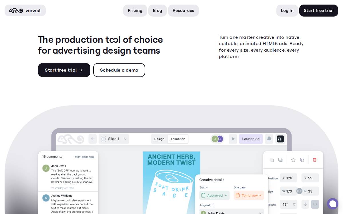Viewst website preview