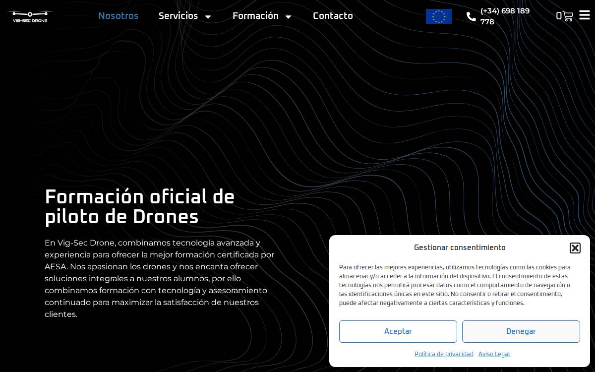 Vig Sec Drone website preview