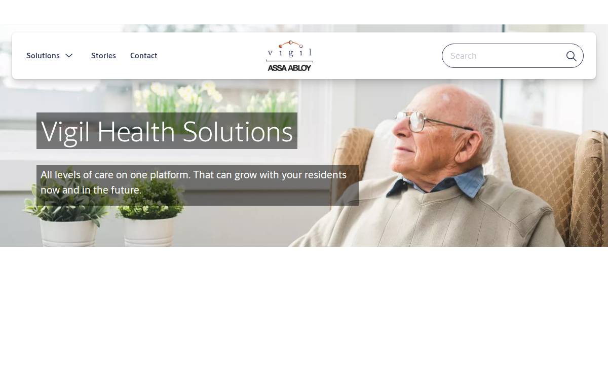 Vigil Health Solutions website preview
