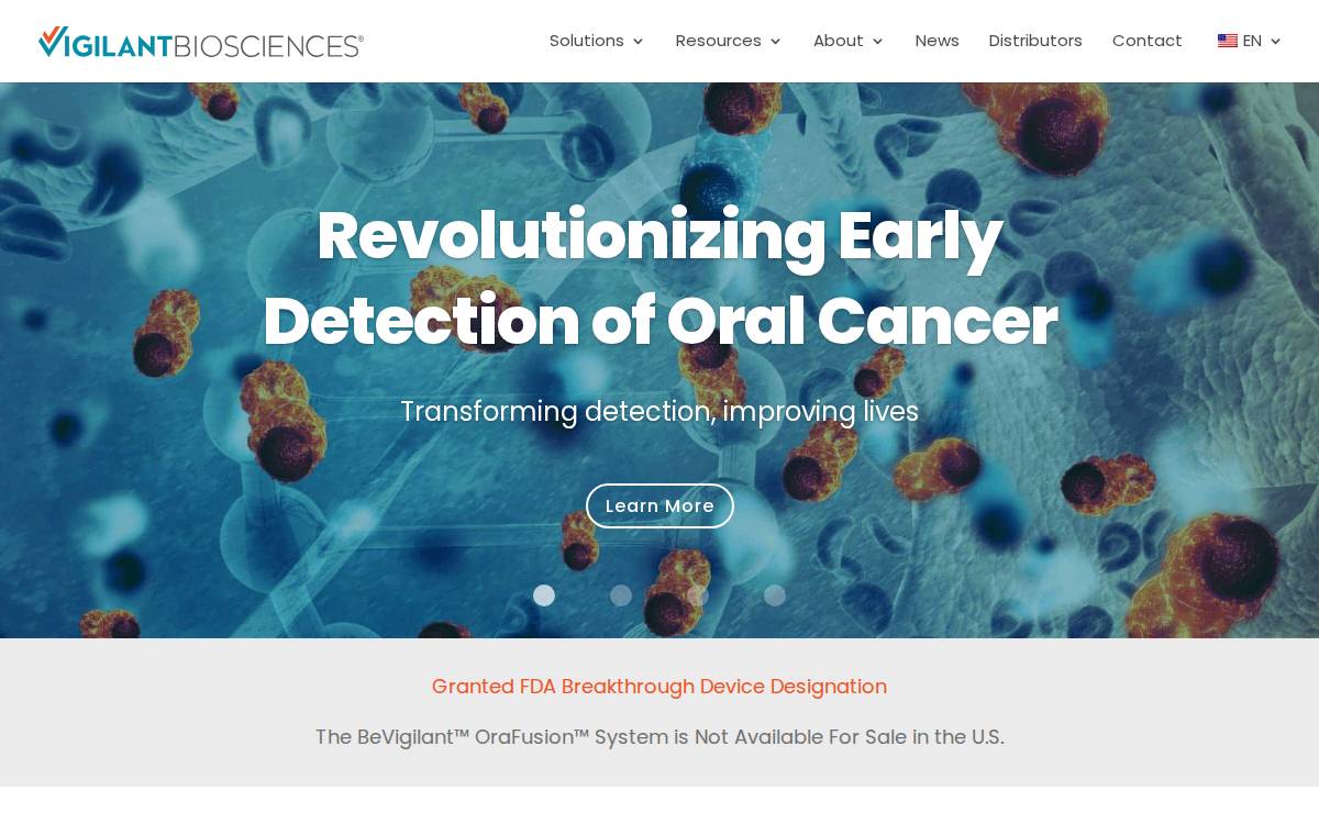 Vigilant Biosciences website preview