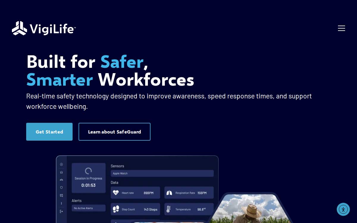 VigiLife website preview