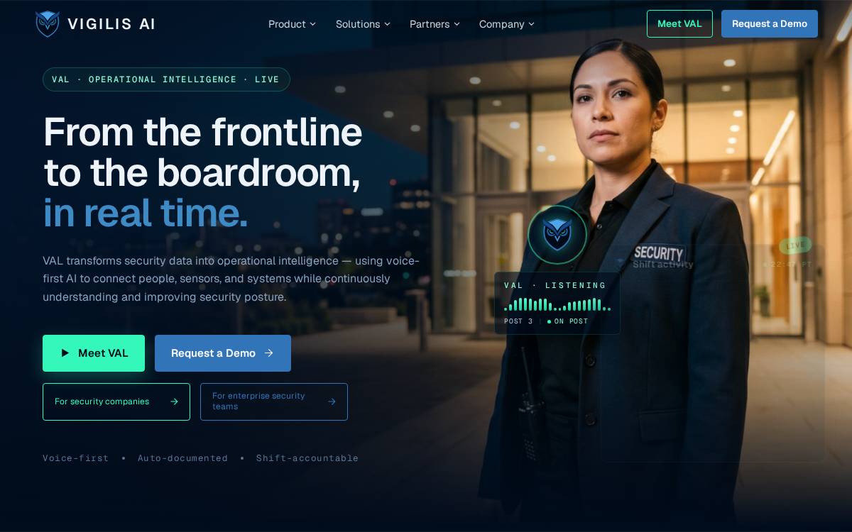 Vigilis website preview