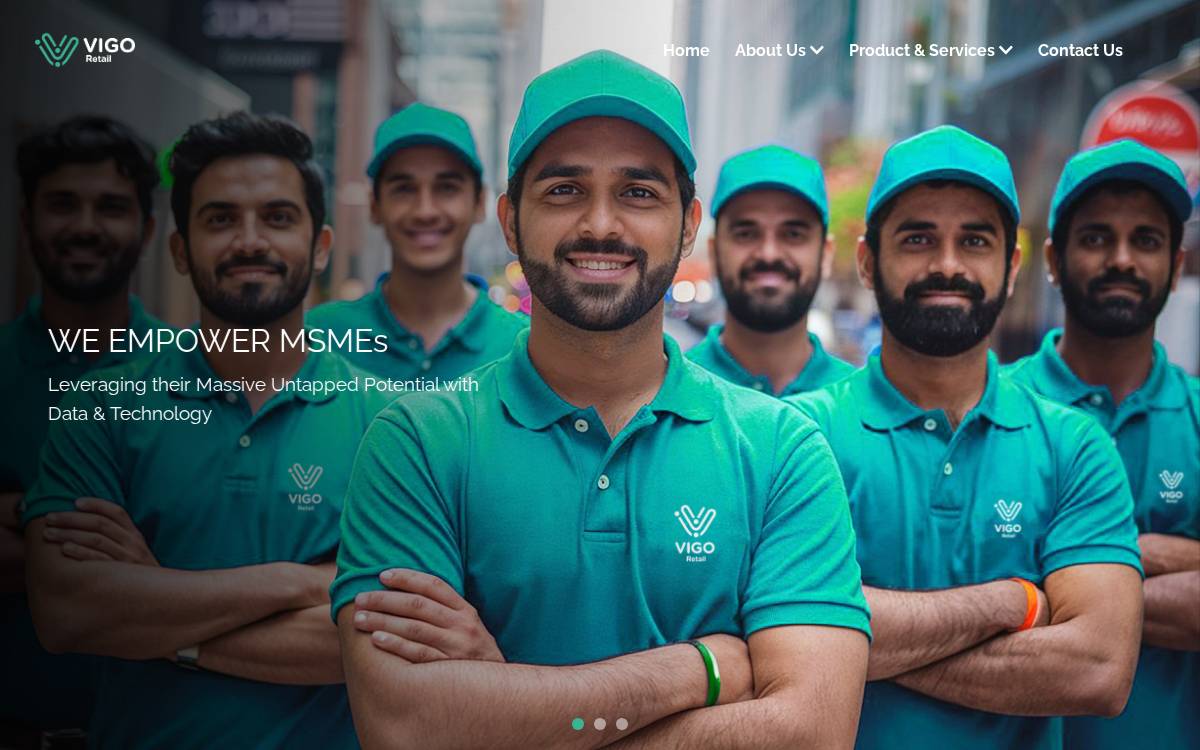 Vigoretail website preview