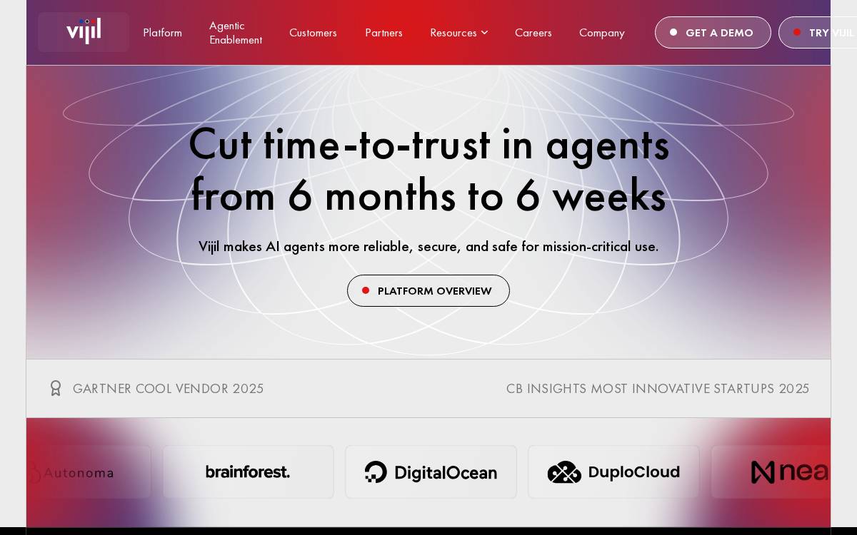 Vijil website preview