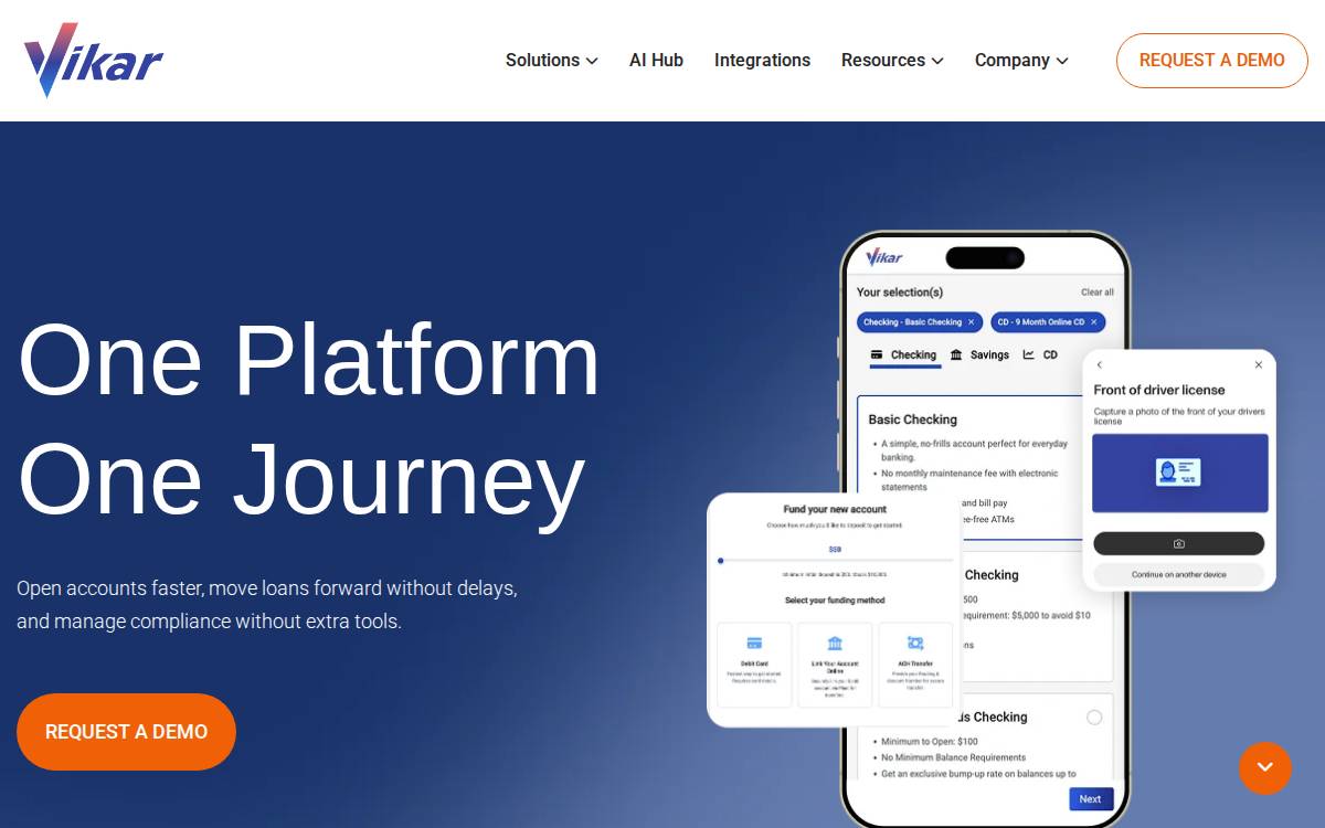 Vikar website preview