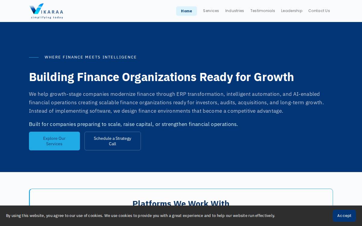 Vikaraa website preview