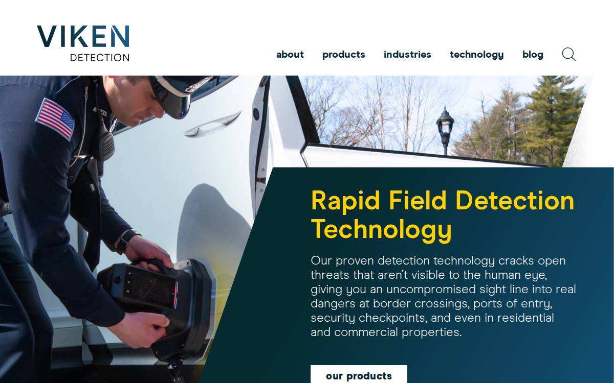 Viken Detection website preview