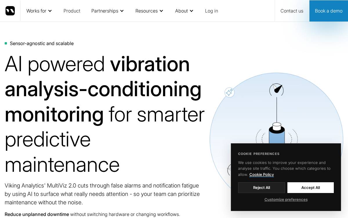 Viking Analytics website preview