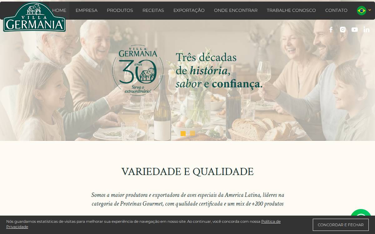 Villa Germania website preview