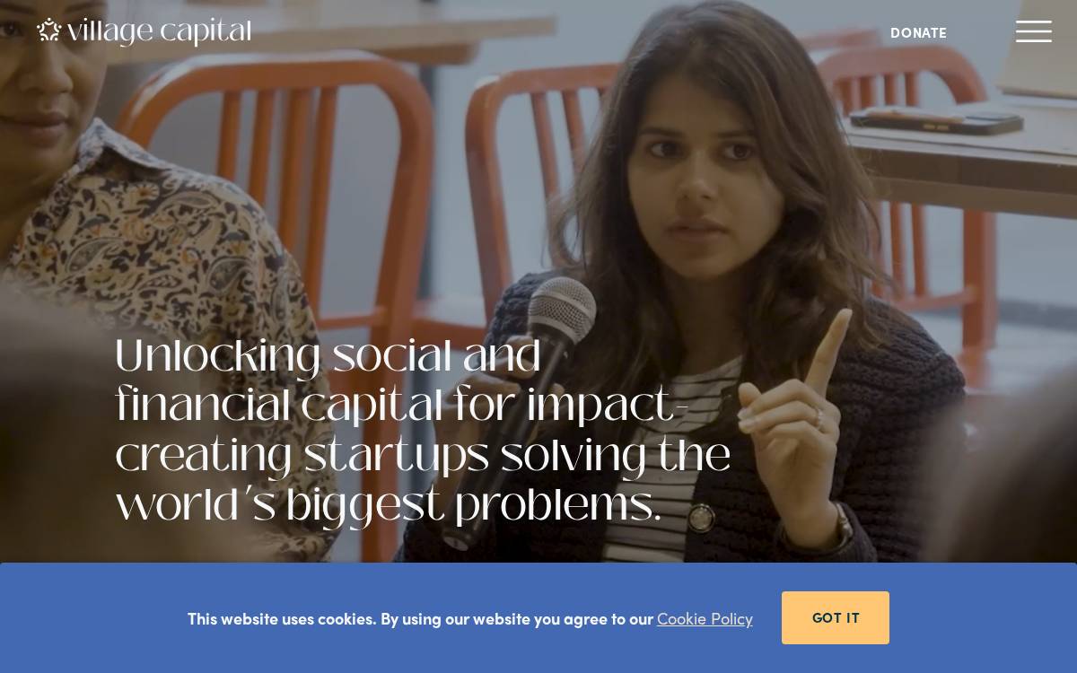 Village Capital website preview