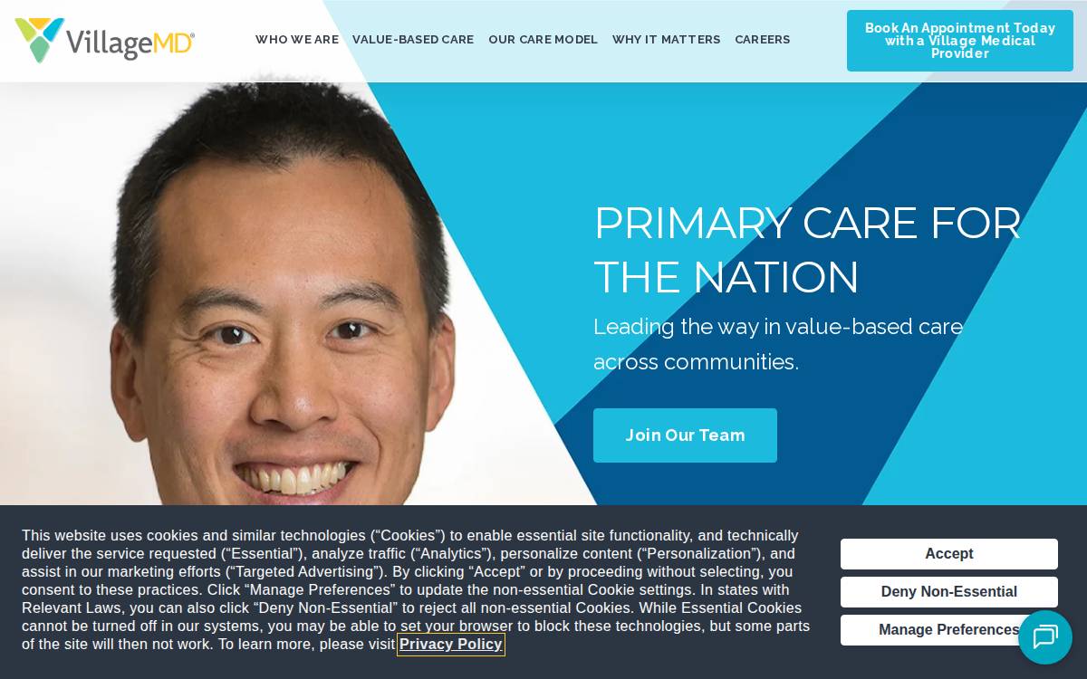 Villagemd website preview