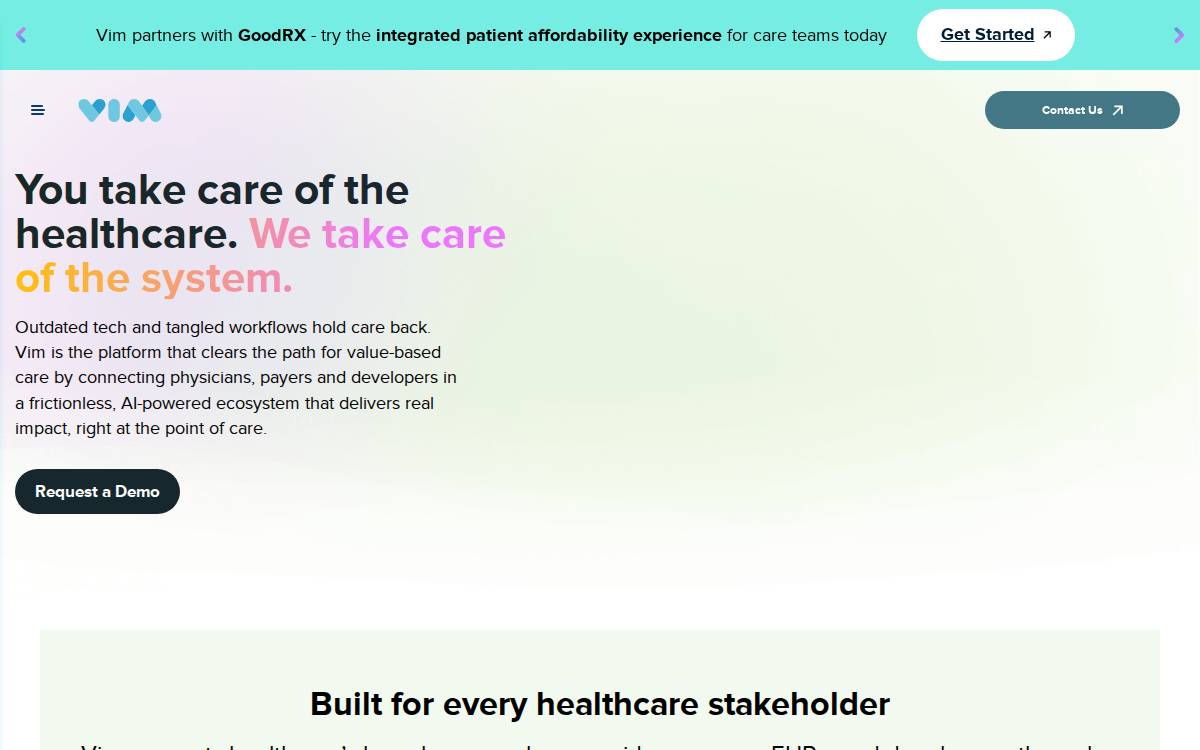 Vim website preview