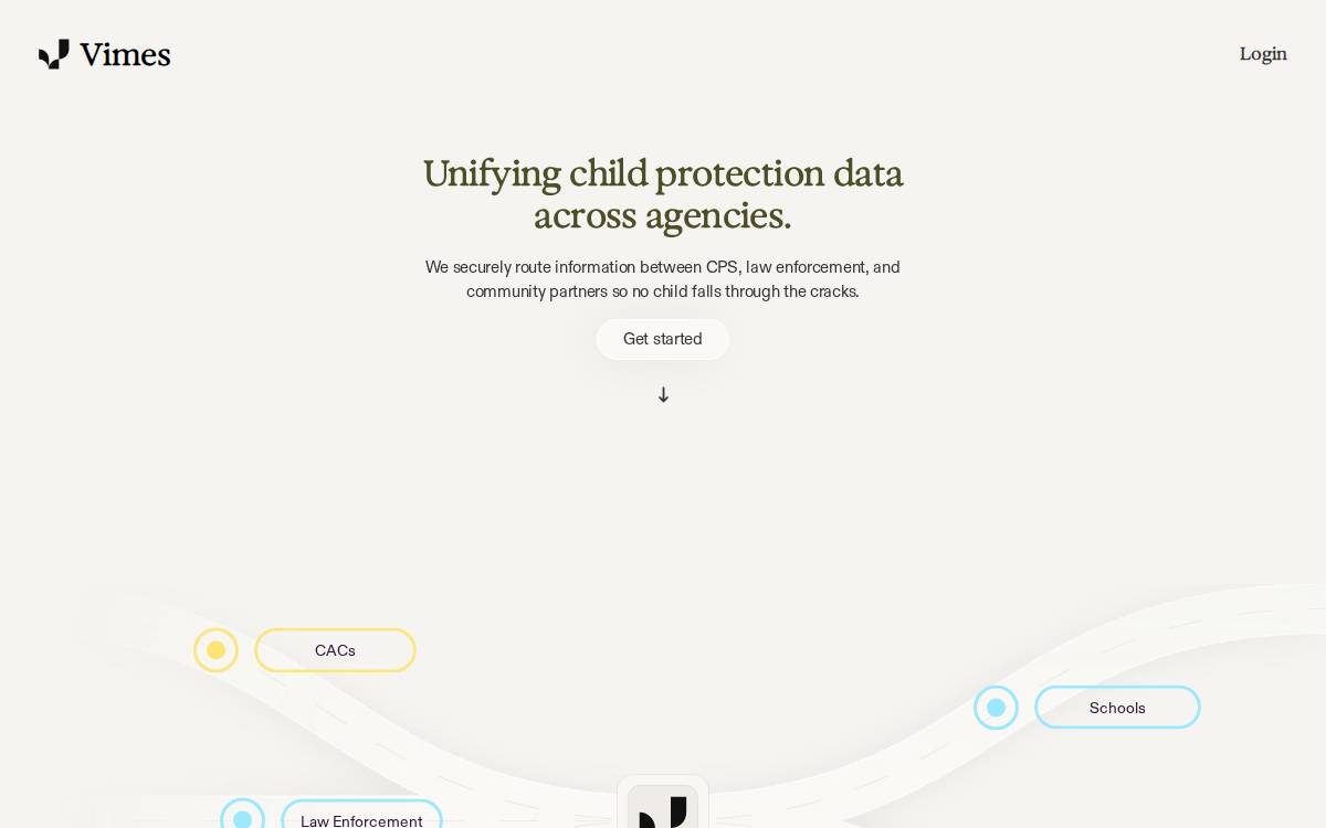 Vimes website preview