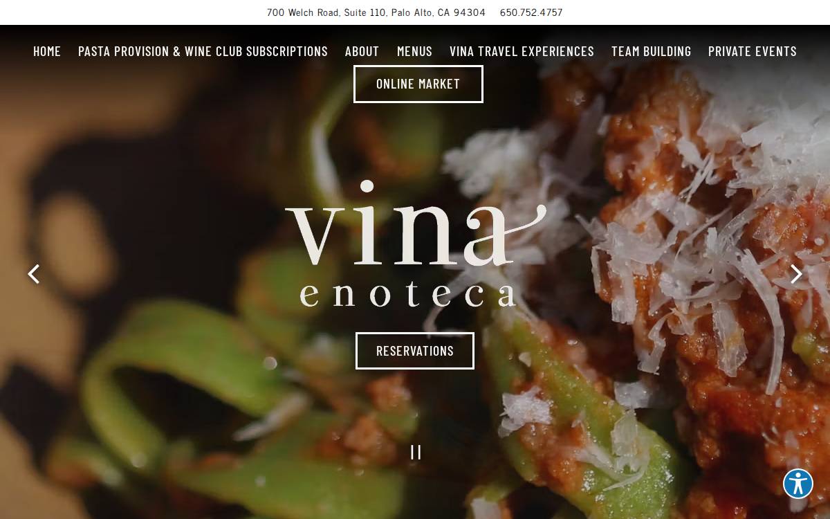 Vina Enoteca website preview