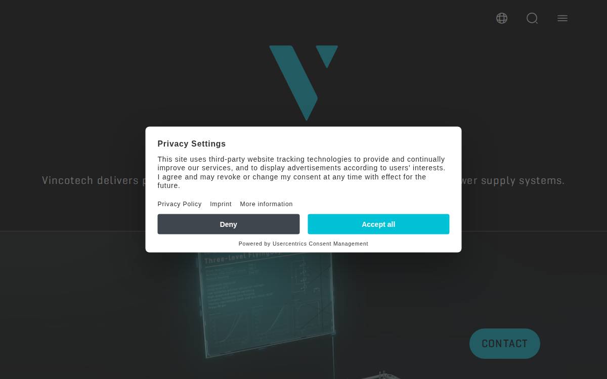 Vincotech website preview