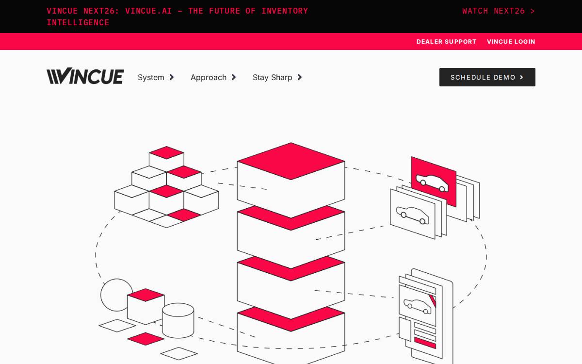 VINCUE website preview