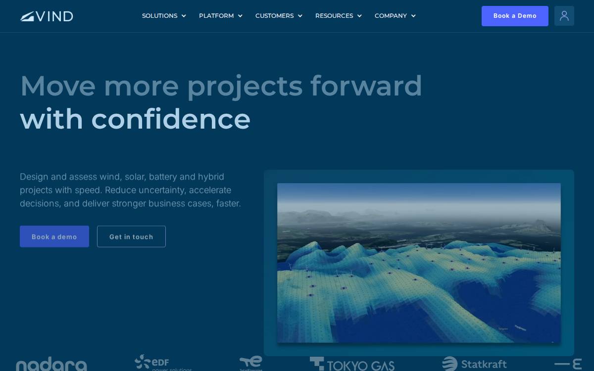 Vind website preview