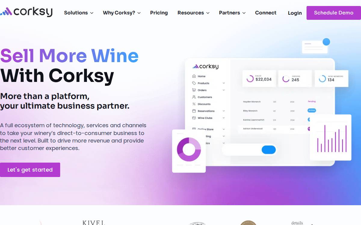 Vinebase website preview