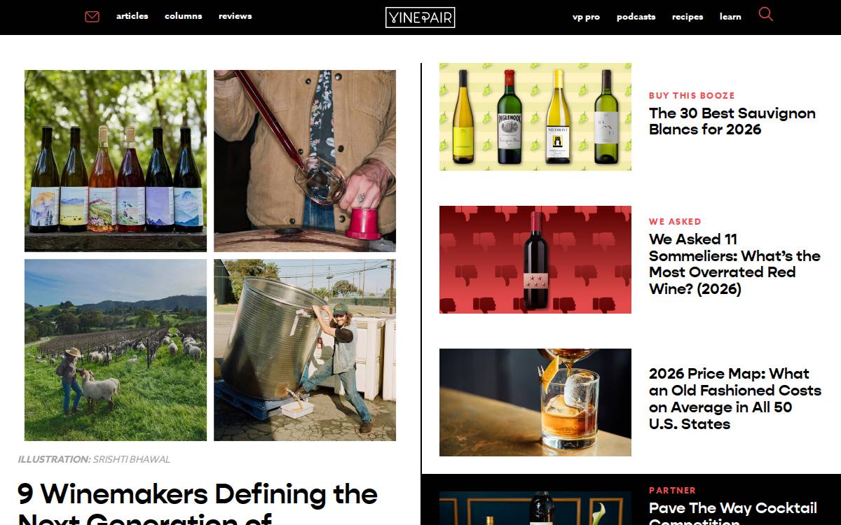 VinePair website preview