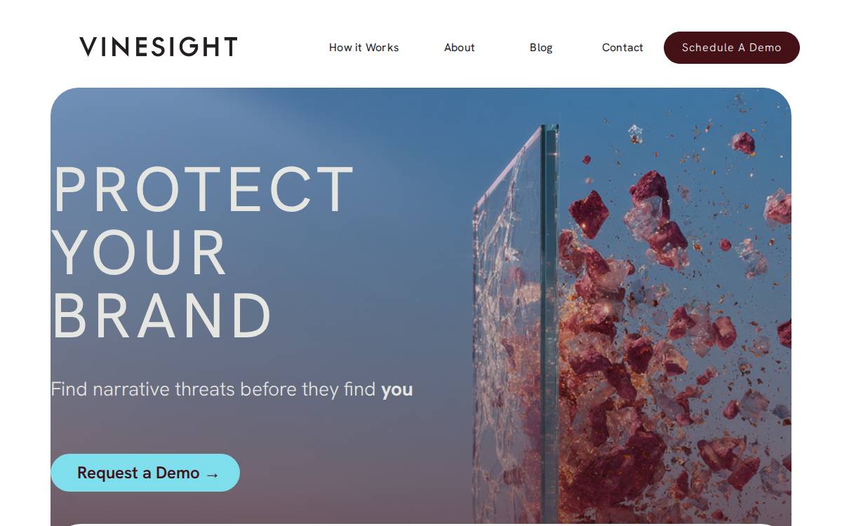 Vinesight website preview