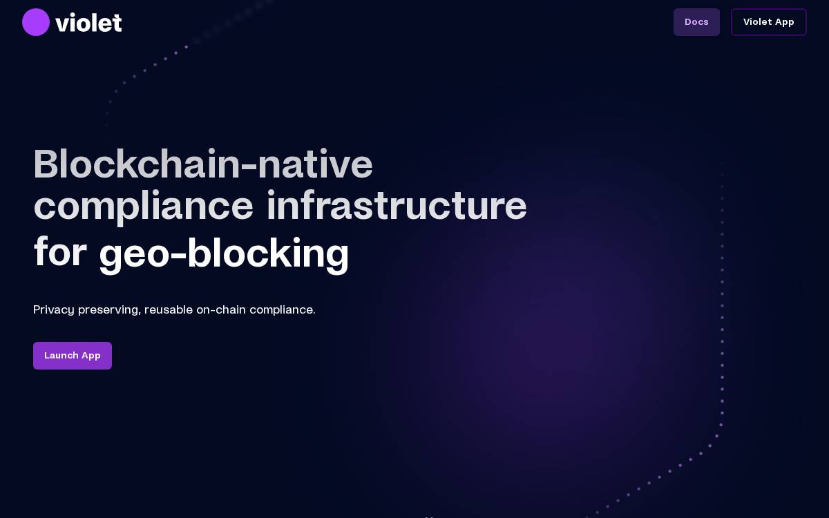 violet website preview
