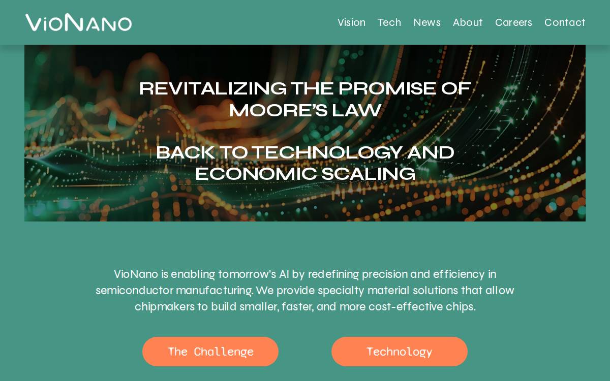 VioNano website preview