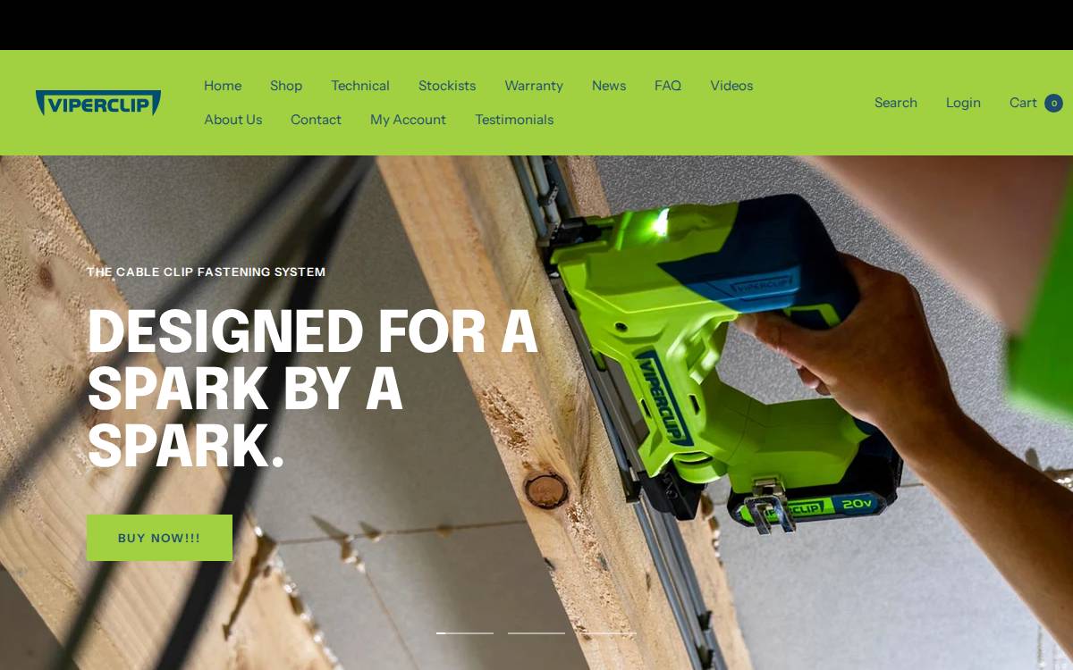 Viper Clip website preview