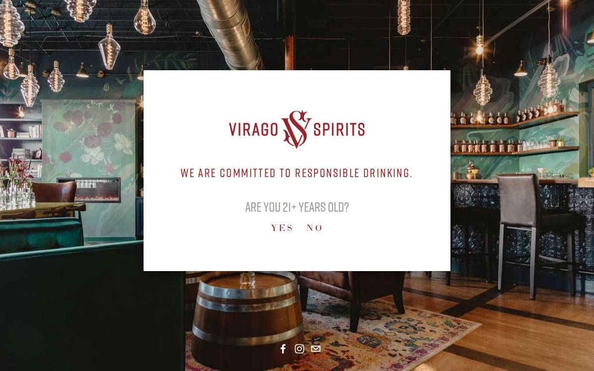 Virago Spirits website preview