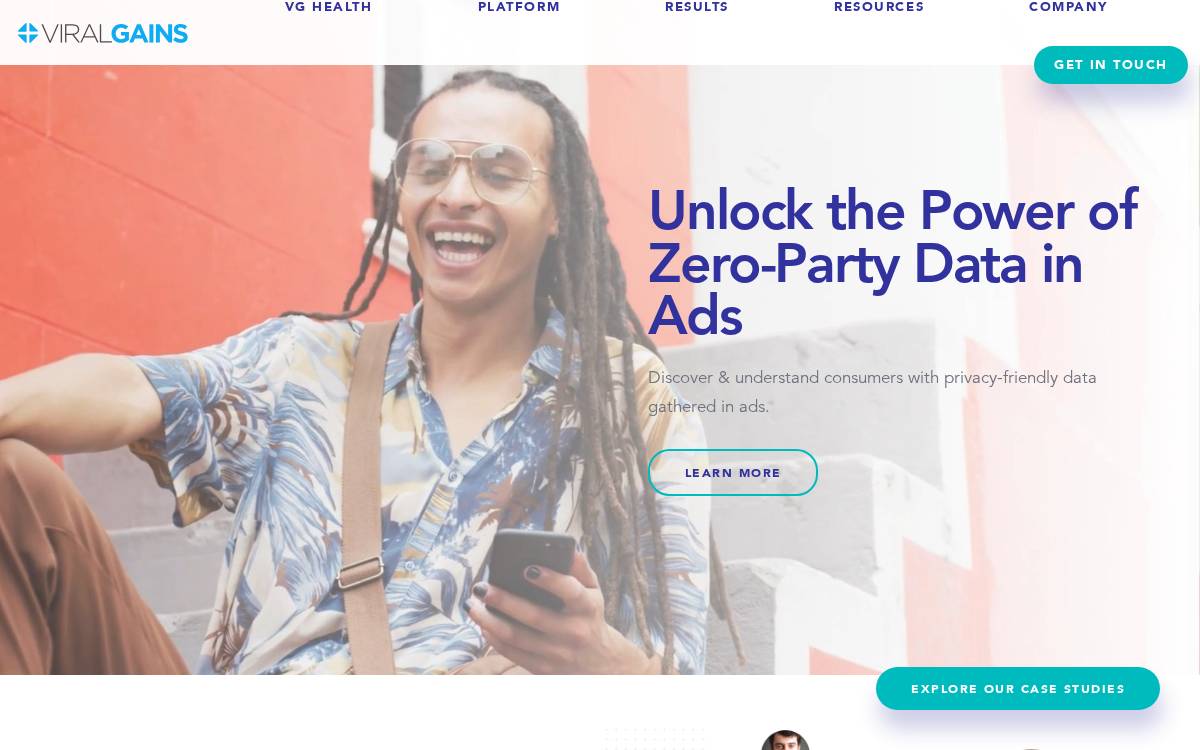 ViralGains website preview