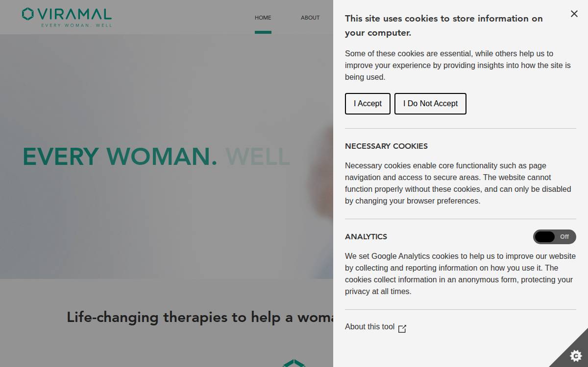Viramal website preview