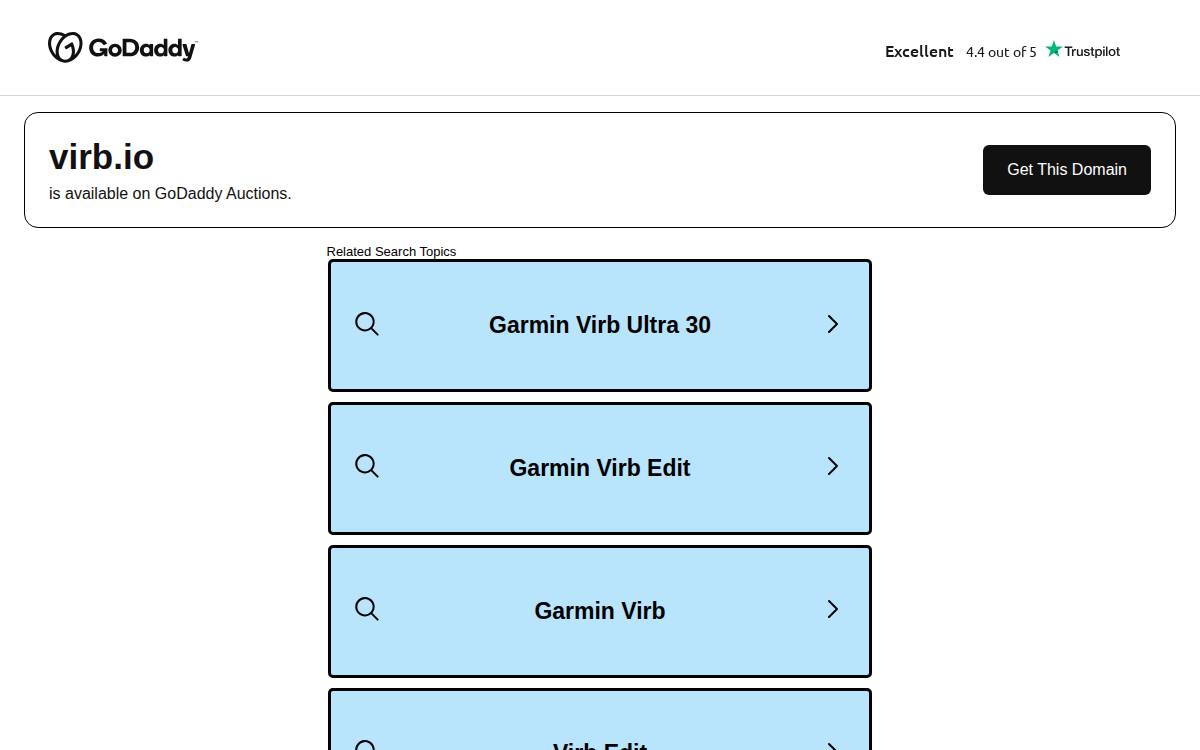 Virb website preview