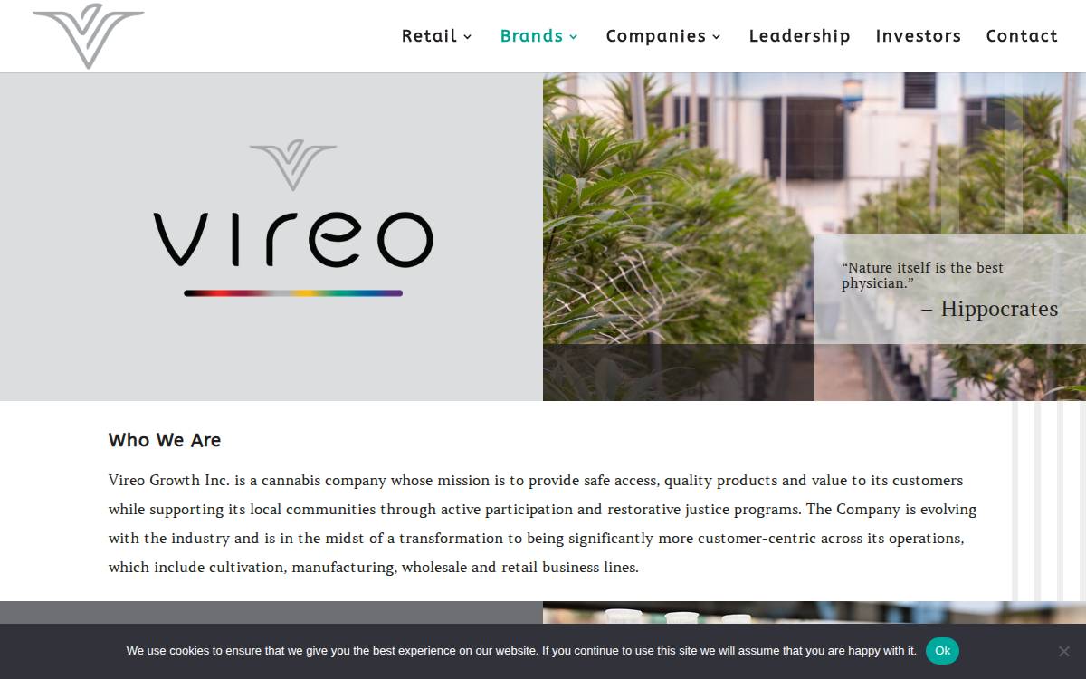 Vireo Growth website preview