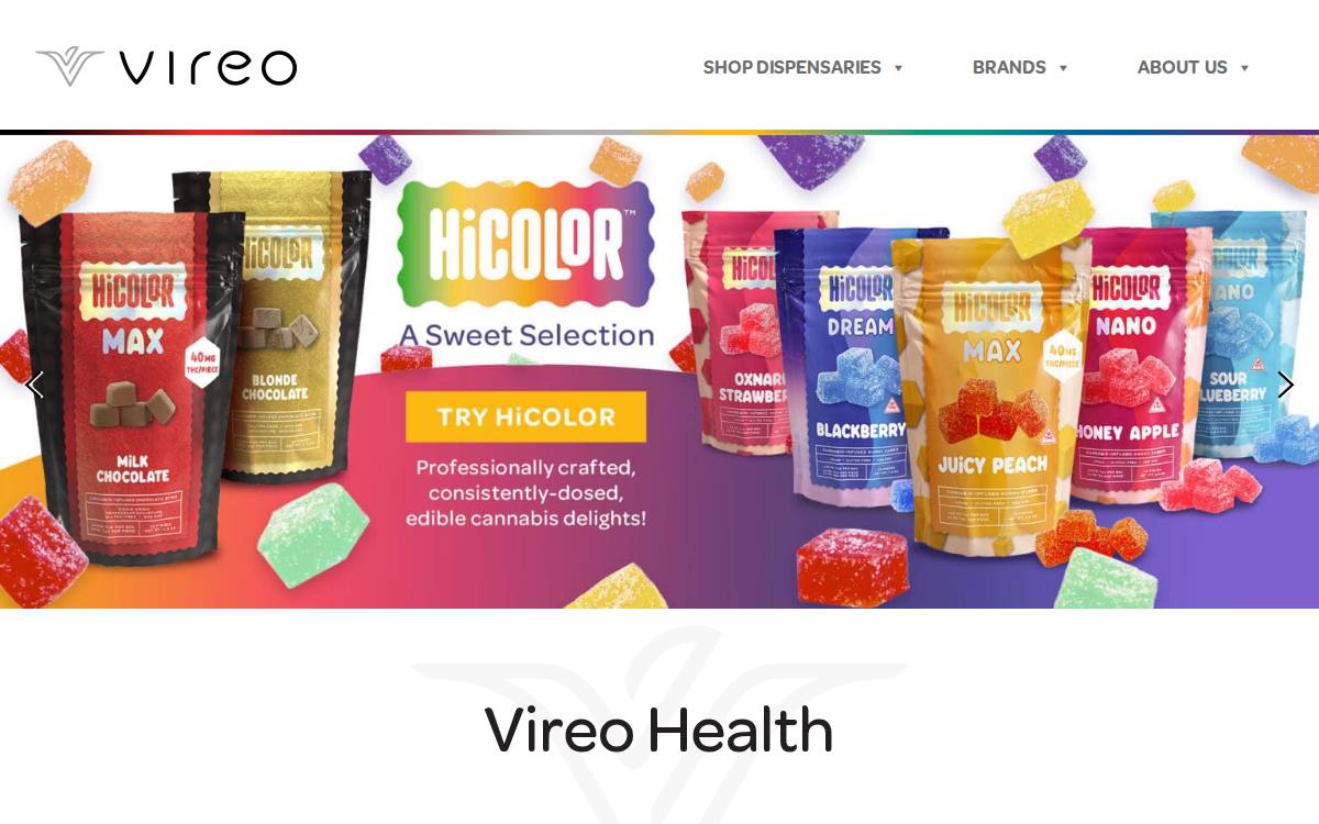 Vireo Health website preview