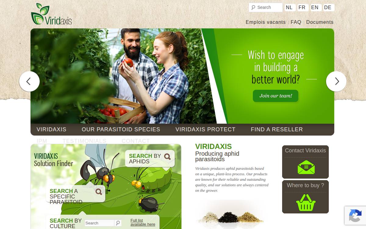 Viridaxis website preview