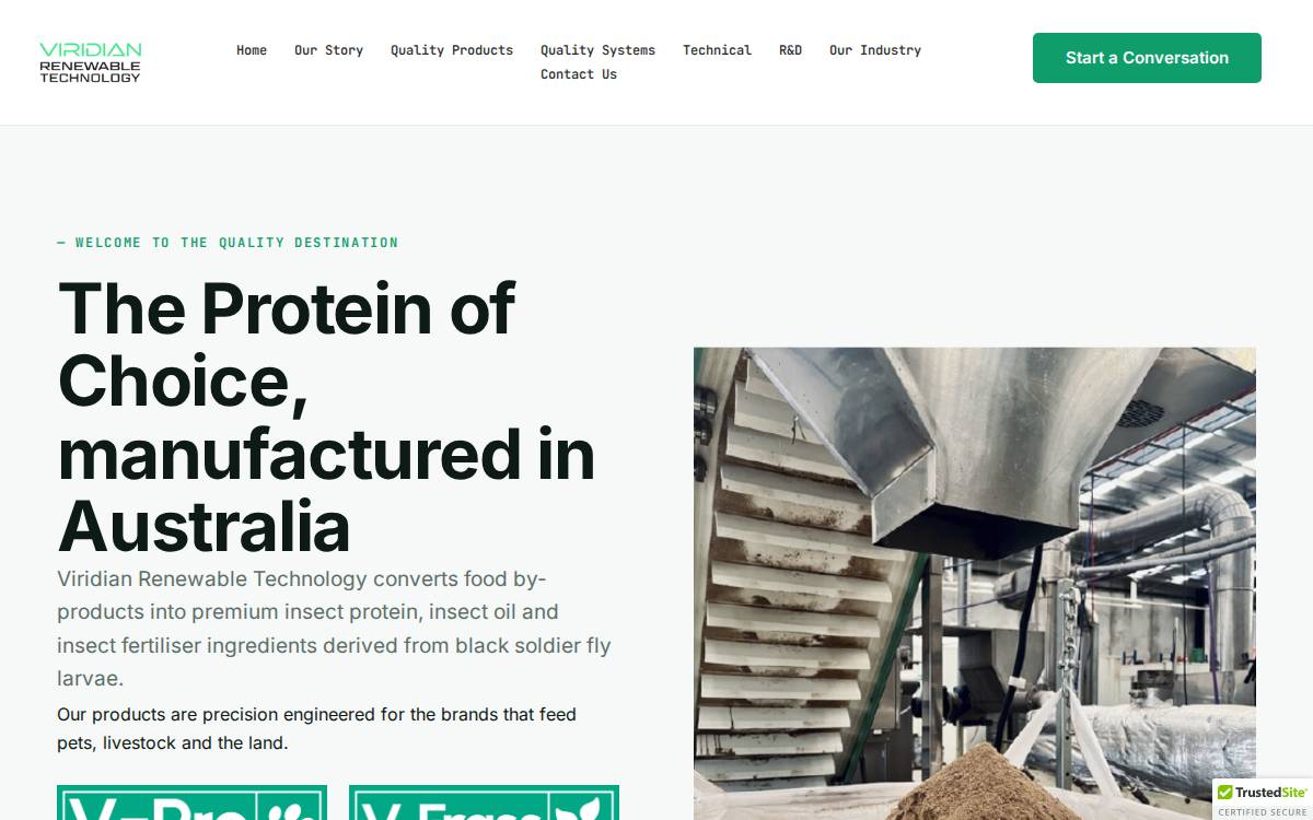 Viridianrenewable website preview