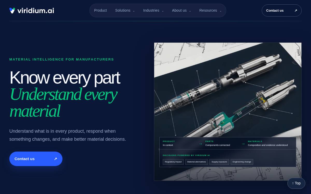 Viridium website preview