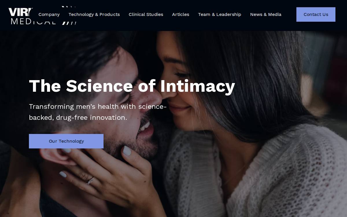 Virilitymedical website preview