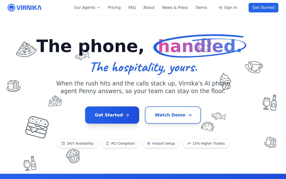 Virnika website preview