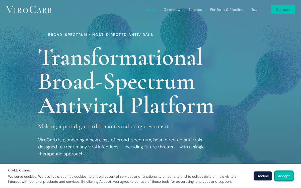 ViroCarb website preview